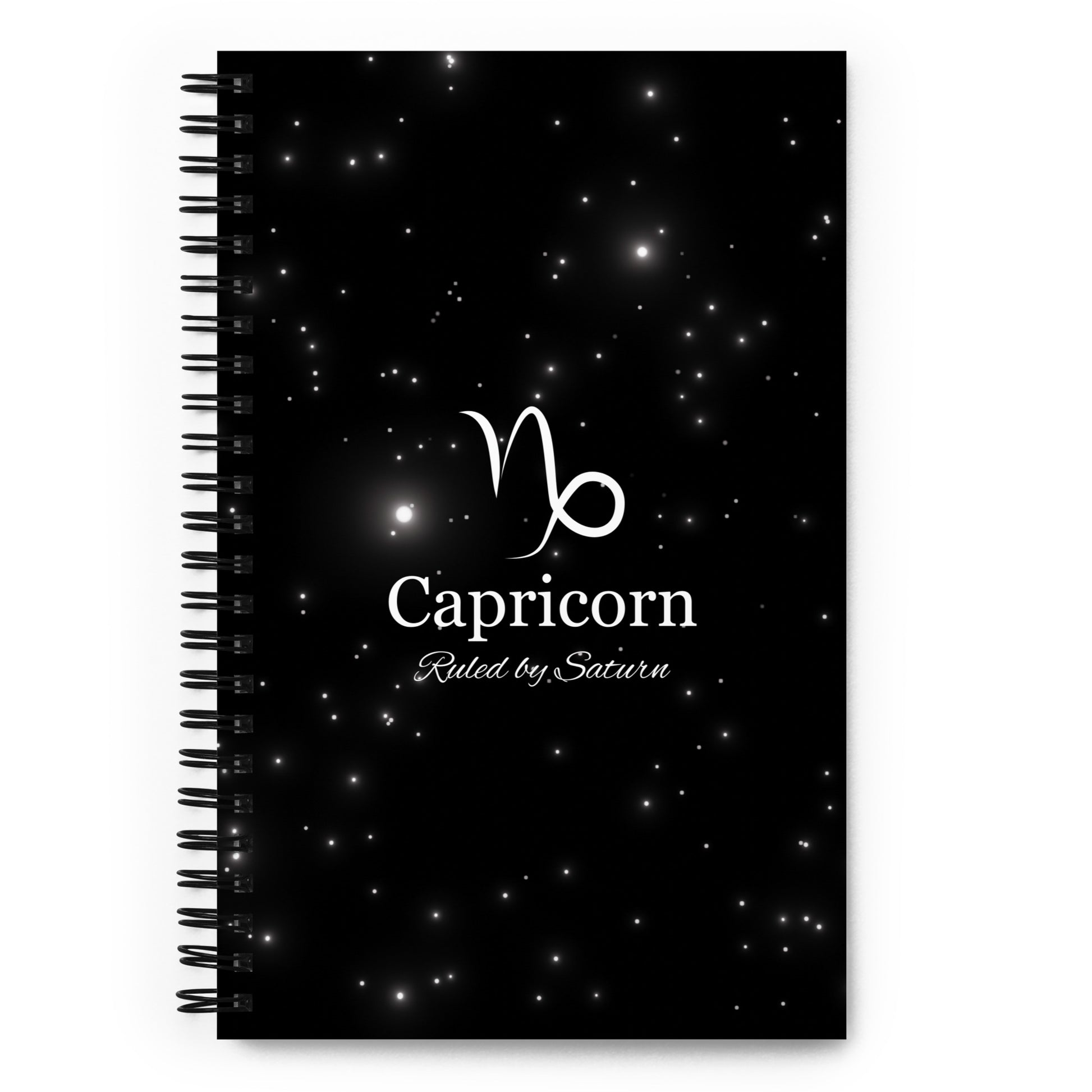 Cancer Zodiac Sign Spiral Notebook Black Galaxy
