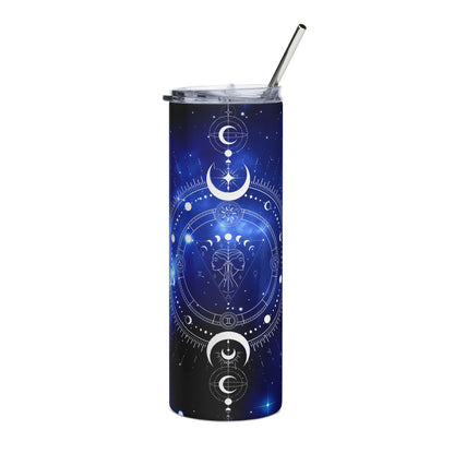 Gemini Sign Tumbler Blue