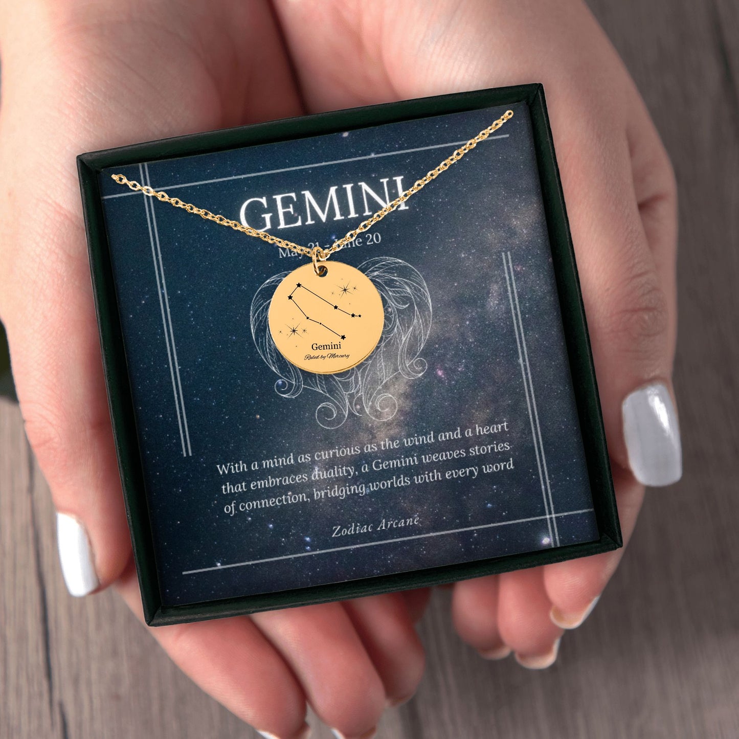 Gemini Zodiac Sign Necklace