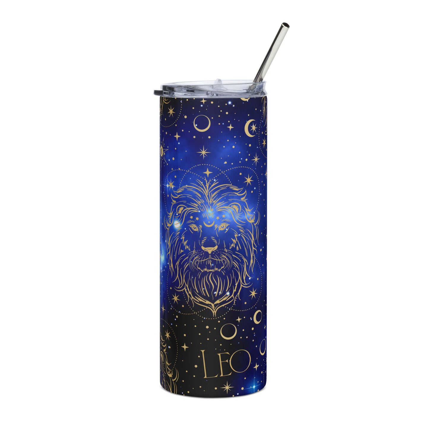 Leo Zodiac Sign Tumbler Blue Galaxy
