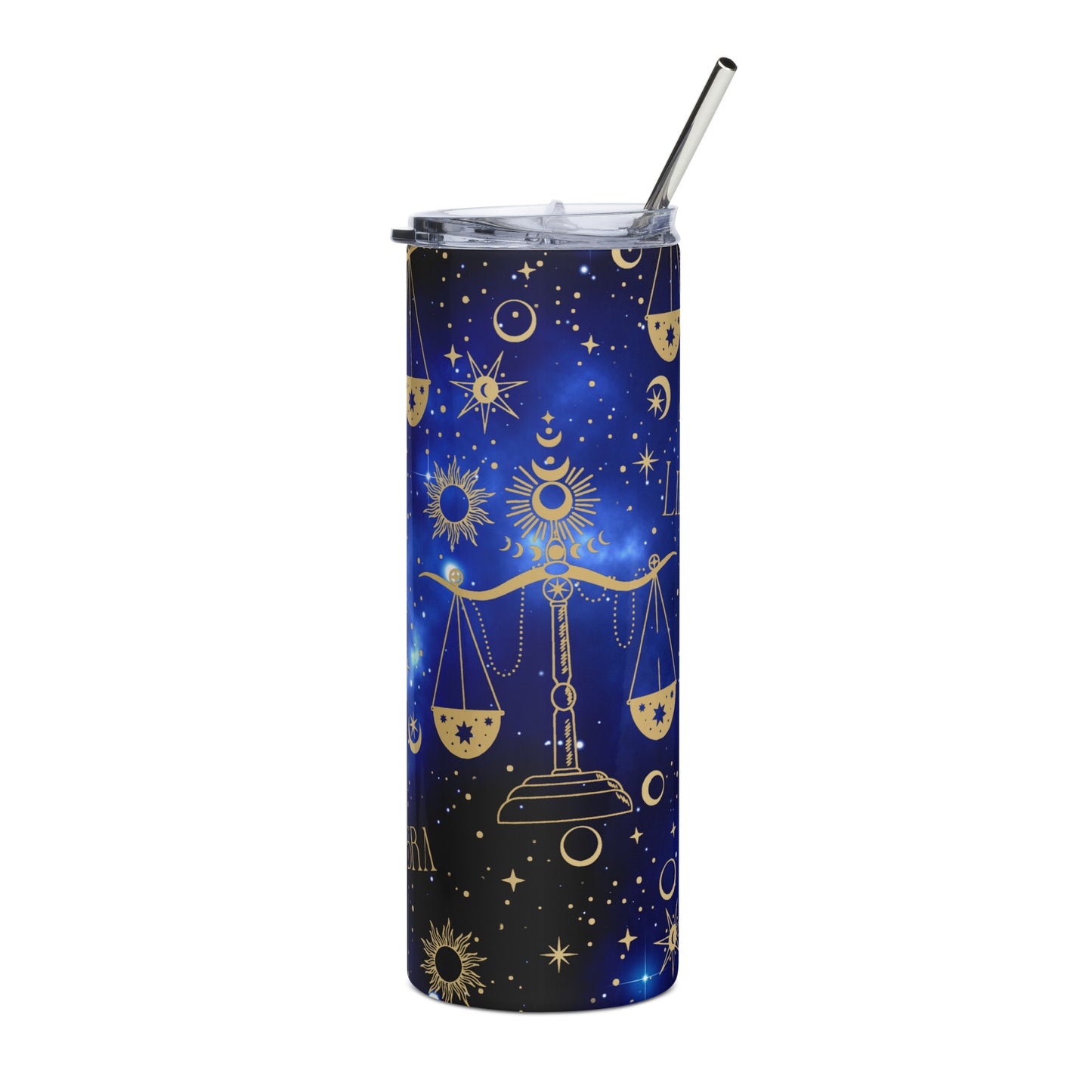 Libra Zodiac Sign Tumbler Blue Galaxy
