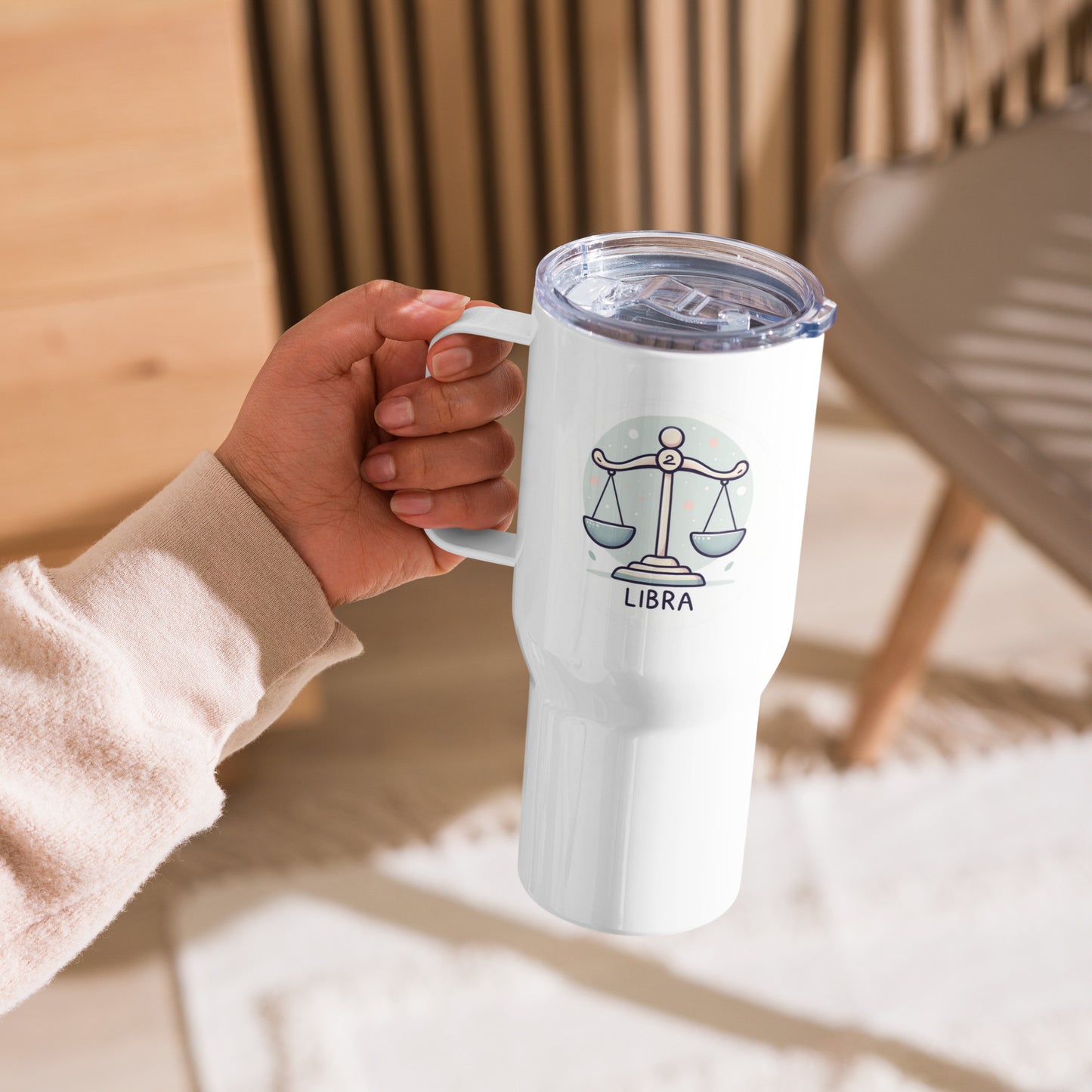 Libra Zodiac Sign Tumbler and Travel Mug
