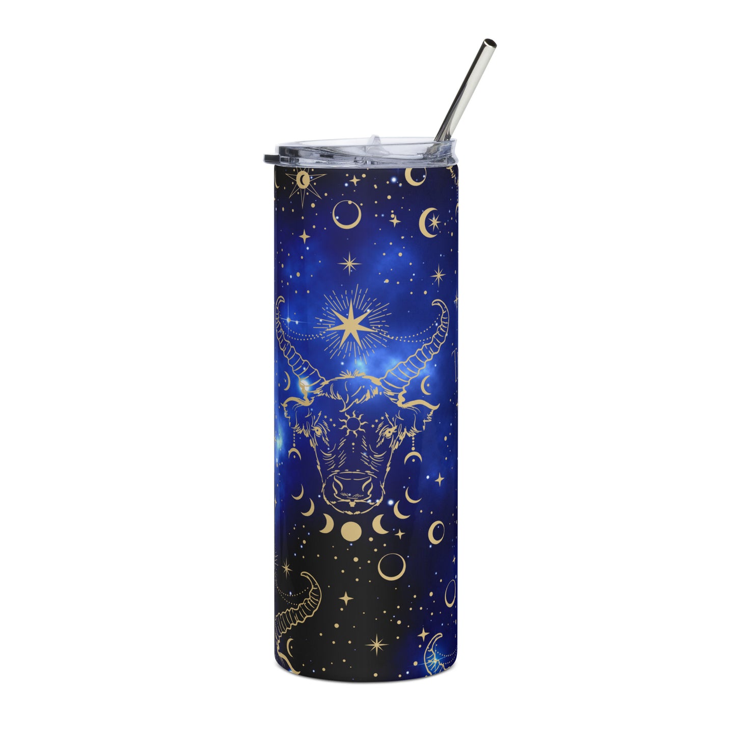 Taurus Zodiac Sign Tumbler Blue Galaxy
