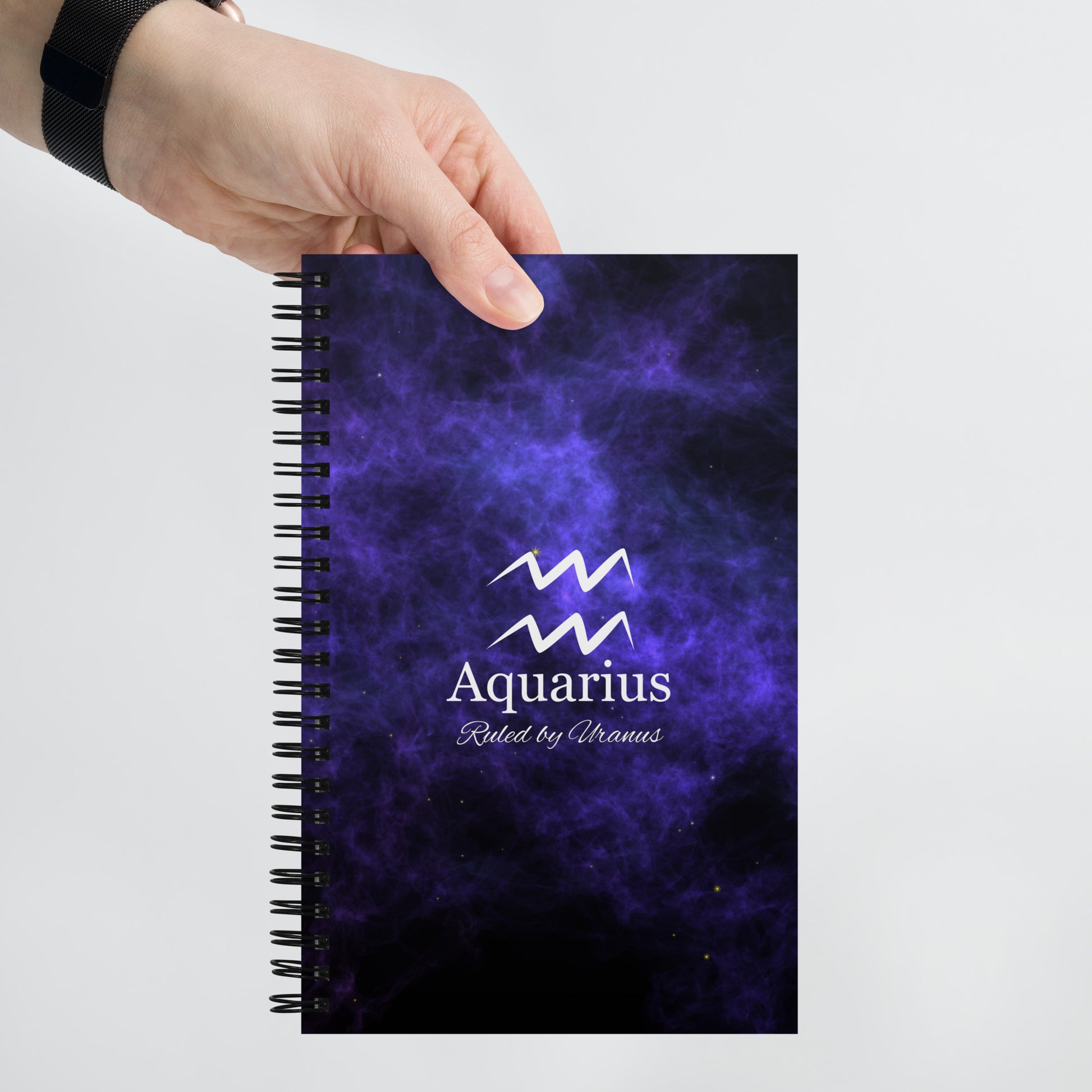 Zodiac Sign Astrology Notebook Purple Print
