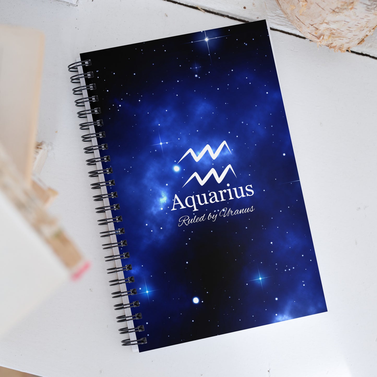 Zodiac Sign Notebook Blue Design
