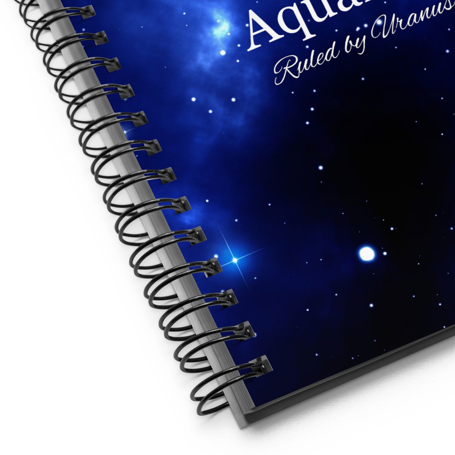 Zodiac Sign Spiral Notebook Blue
