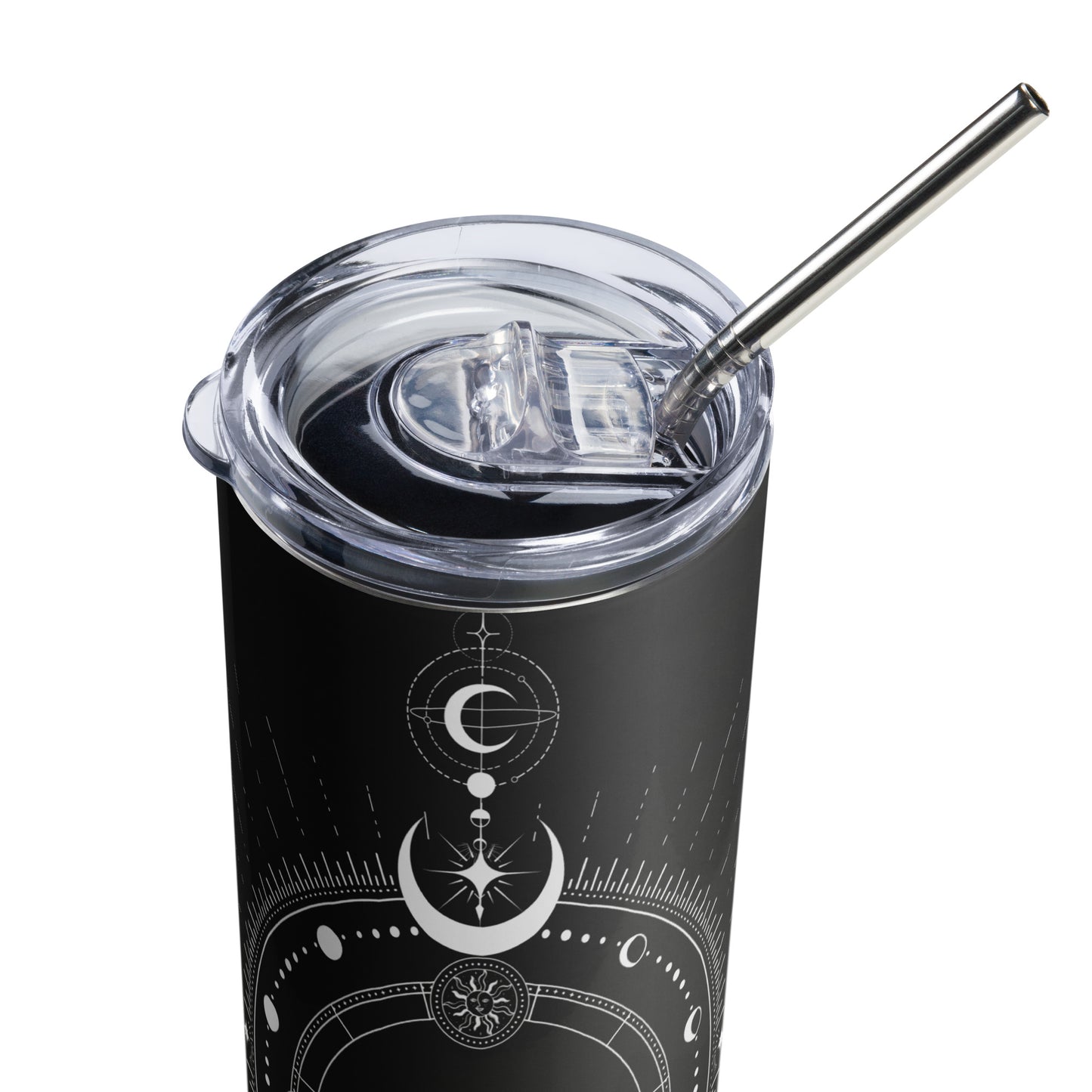 Zodiac Sign Tumbler Black