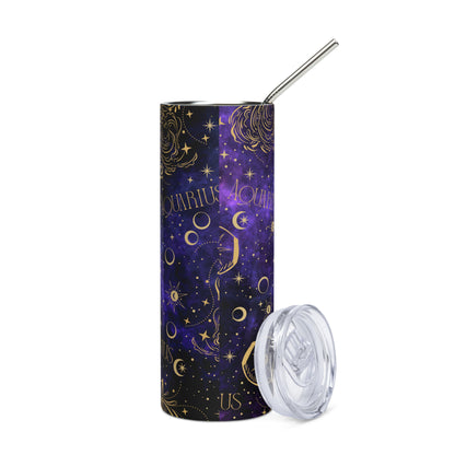 Zodiac Sign Tumbler Purple Galaxy