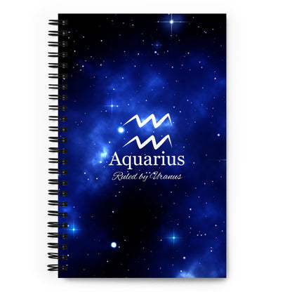 Zodiac Spiral Notebook Blue